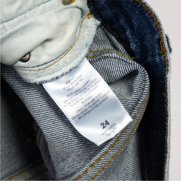 RE/DONE 90s High Rise Ankle Crop Jeans Mid 70s Wash - Picture 6 of 8